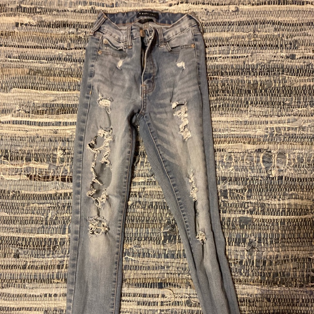 ripped blue jeans ae